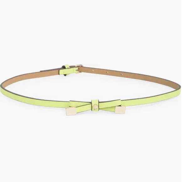 kate spade Accessories - NWT, KATE SPADE ♠️💚8mm Shoestring Bow Belt, Limeade, Large
